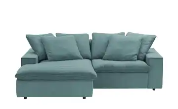 SOHO Ecksofa Kini Blau Cordstoff links