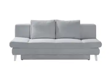Schlafsofa mit Bettkasten Sidney Hellgrau Cordstoff