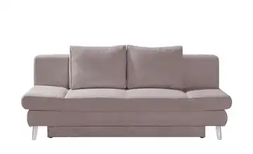 Schlafsofa mit Bettkasten Sidney Rosa Cordstoff