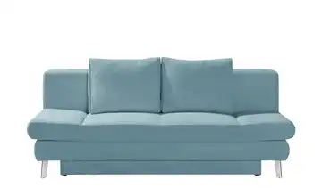 Schlafsofa mit Bettkasten Sidney Türkis Cordstoff