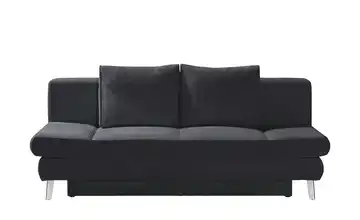 Schlafsofa mit Bettkasten Sidney Dunkelgrau Cordstoff