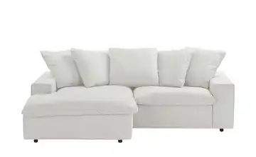 SOHO Ecksofa Kini Offwhite Flachgewebe links