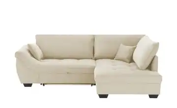bobb Ecksofa rechts Cordstoff Creme