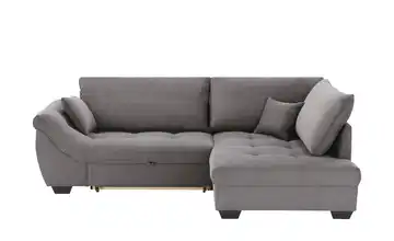 bobb Ecksofa rechts Cordstoff Grau