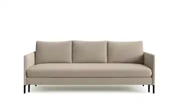 Einzelsofa Bellis Dunkelbeige Velours