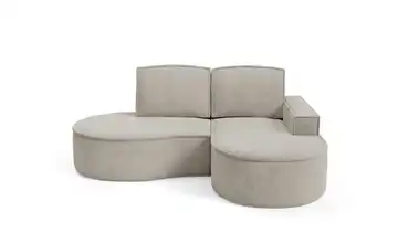 Ecksofa Flow rechts Hellgrau