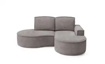 Ecksofa Flow rechts Grau