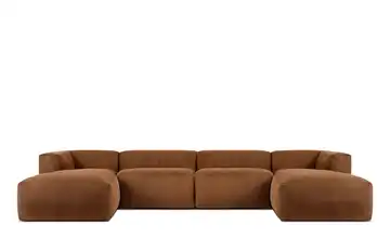 KONSIMO Wohnlandschaft Dunkelorange