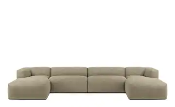 KONSIMO Wohnlandschaft Hellbraun