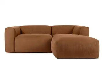 KONSIMO Ecksofa 225 cm Dunkelorange rechts 4