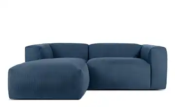 KONSIMO Ecksofa 225 cm Mitternachtsblau links 4