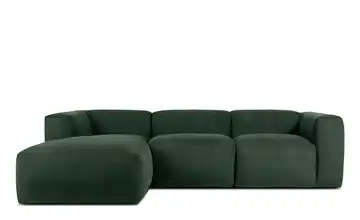 KONSIMO Ecksofa Buffo 285 cm Dunkelgrün links 5