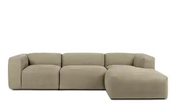 KONSIMO Ecksofa 285 cm Braun rechts 5