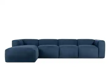 KONSIMO Ecksofa Buffo 365 cm Mitternachtsblau links 6