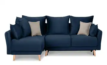 KONSIMO Ecksofa Marineblau links