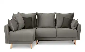 KONSIMO Ecksofa Grau links