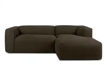KONSIMO Ecksofa 225 cm Dunkelbraun rechts 4