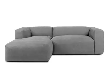 KONSIMO Ecksofa 225 cm Silbergrau links 4