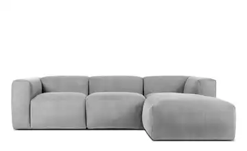 KONSIMO Ecksofa 285 cm Hellgrau rechts 5
