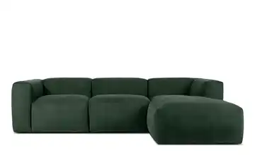 KONSIMO Ecksofa 285 cm Dunkelgrün rechts 5