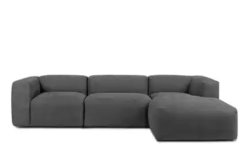 KONSIMO Ecksofa 285 cm Steingrau rechts 5