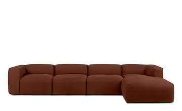 KONSIMO Ecksofa 365 cm Orange rechts 6
