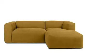 KONSIMO Ecksofa 225 cm Honiggelb rechts 4