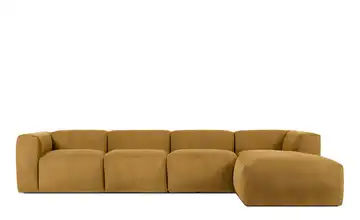 KONSIMO Ecksofa 365 cm Gelb rechts 6