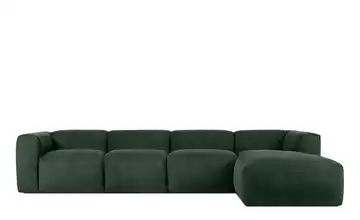 KONSIMO Ecksofa 365 cm Dunkelgrün rechts 6