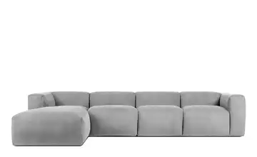 KONSIMO Ecksofa Buffo 365 cm Hellgrau links 6