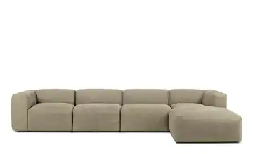 KONSIMO Ecksofa 365 cm Braun rechts 6