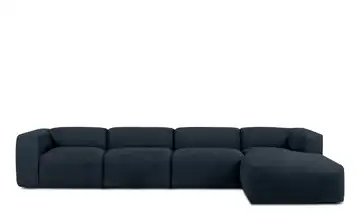 KONSIMO Ecksofa 365 cm Dunkelblau rechts 6