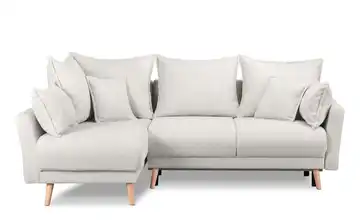 KONSIMO Ecksofa Weiß links