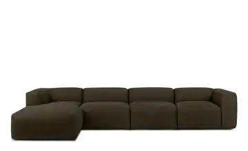 KONSIMO Ecksofa Buffo 365 cm Dunkelbraun links 6