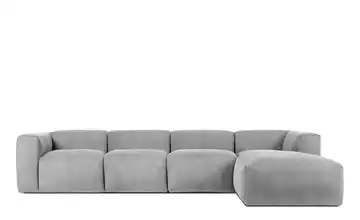KONSIMO Ecksofa 365 cm Hellgrau rechts 6