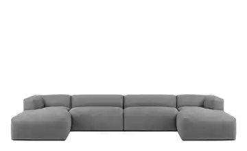 KONSIMO Wohnlandschaft Silbergrau