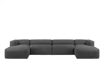 KONSIMO Wohnlandschaft Steingrau
