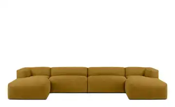 KONSIMO Wohnlandschaft Honiggelb