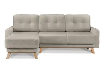 KONSIMO Ecksofa Dunkelbeige links