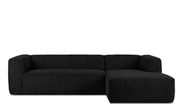KONSIMO Ecksofa Schwarz rechts