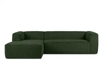 KONSIMO Ecksofa Dunkelgrün links