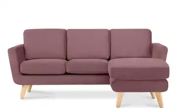 KONSIMO Ecksofa Pink rechts