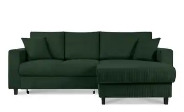 KONSIMO Ecksofa Egret Dunkelgrün rechts