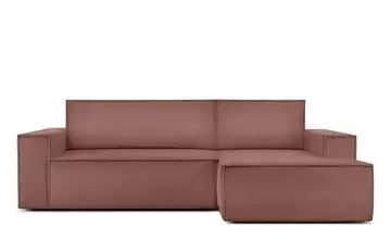KONSIMO Ecksofa Napi Rosé rechts