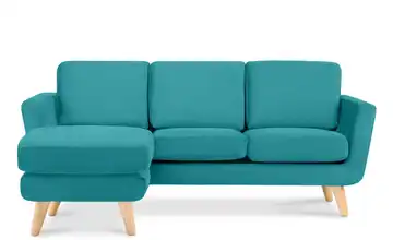KONSIMO Ecksofa Türkis links