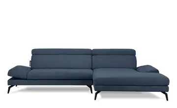 KONSIMO Ecksofa Marineblau rechts