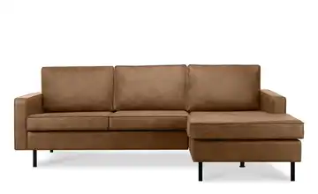 KONSIMO Ecksofa Braun rechts