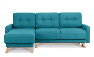 KONSIMO Ecksofa Türkis links