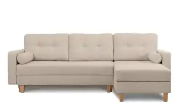KONSIMO Ecksofa Cremeweiß
