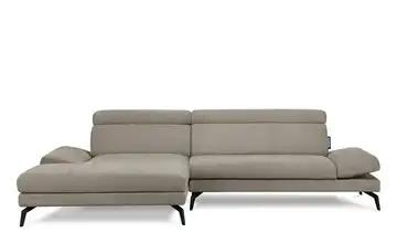 KONSIMO Ecksofa Dunkelbeige links